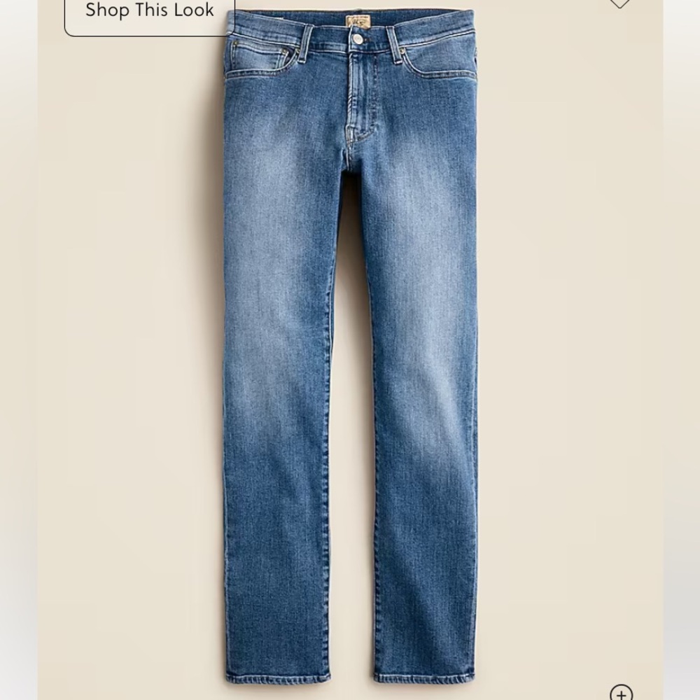 J. Crew Jeans 770 Straight Leg Kurabo Denim Stretch Blue 35 x‎ 32 NWT